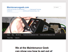 Tablet Screenshot of maintenancegeek.com